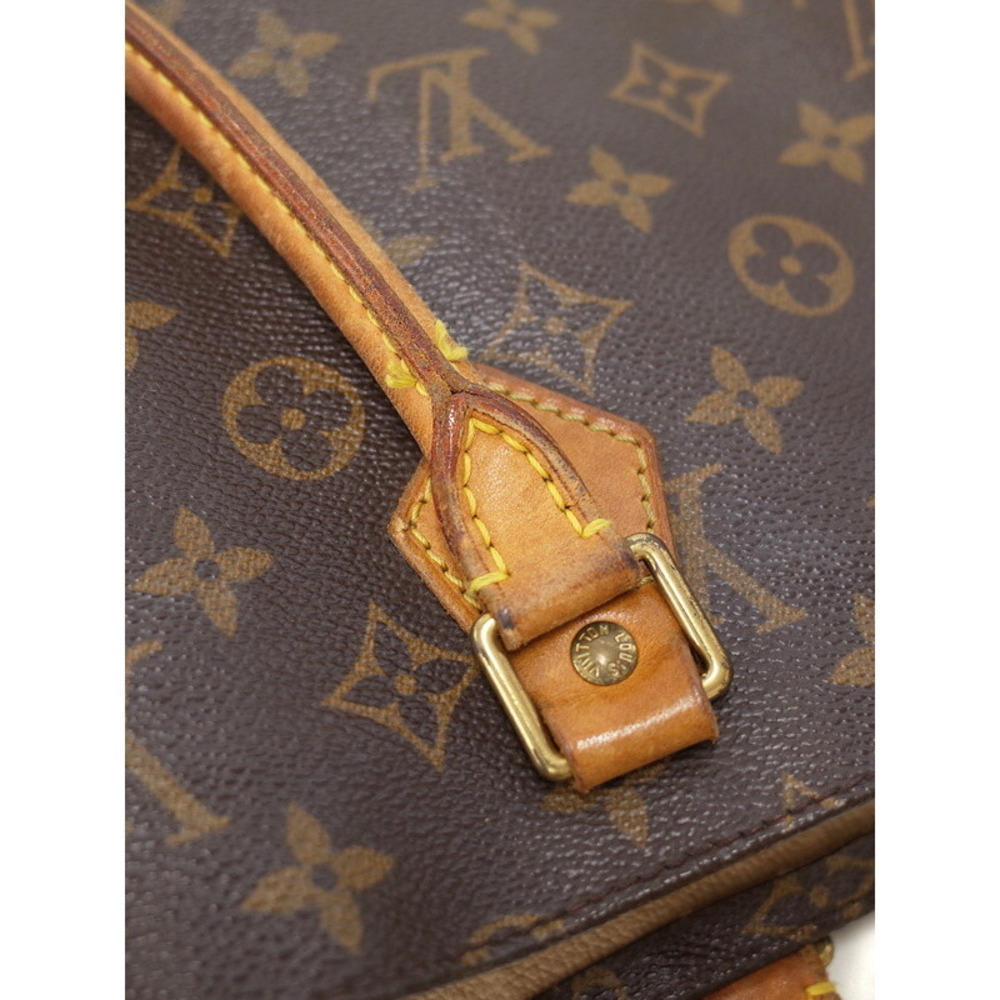 Louis Vuitton Monogram Bag Tote Sac Plat Leather Brown - Picture 8 of 8